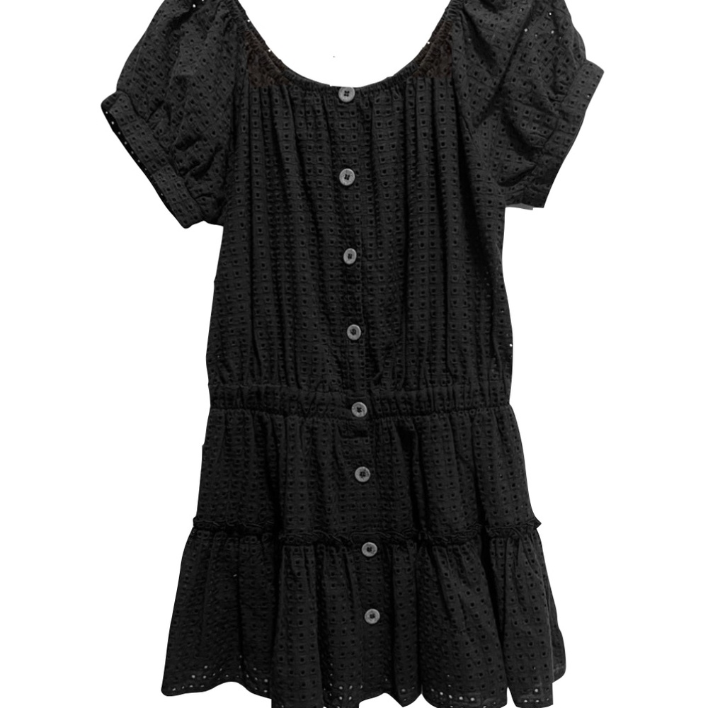Eberjey Elsie Eyelet Detail Cotton Mini Dress, Sz M, Originally $205